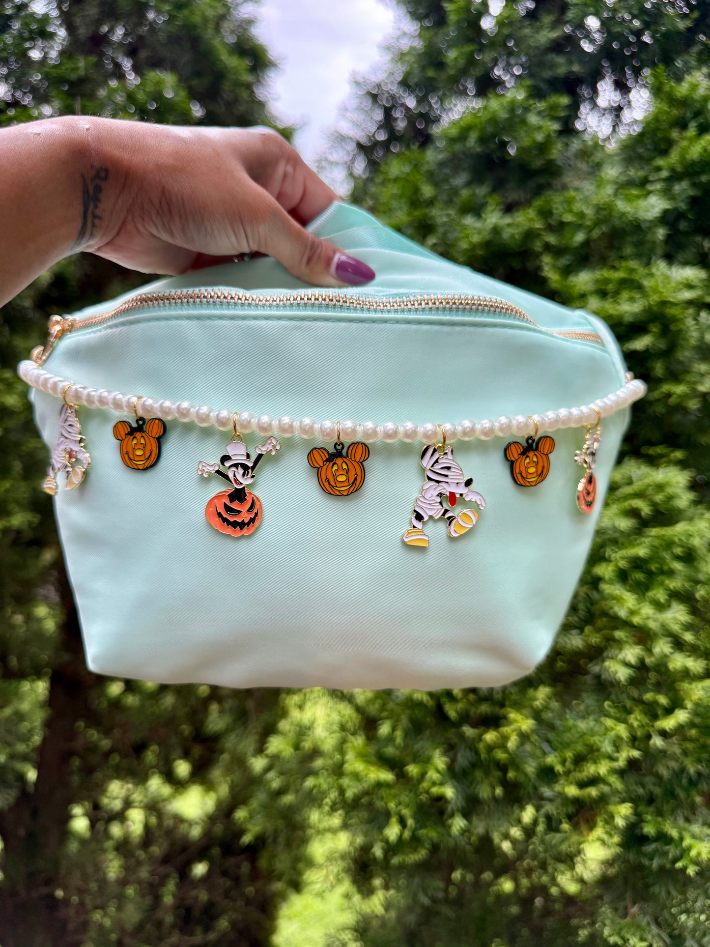 Midnight Mummy Mouse Bag Chain