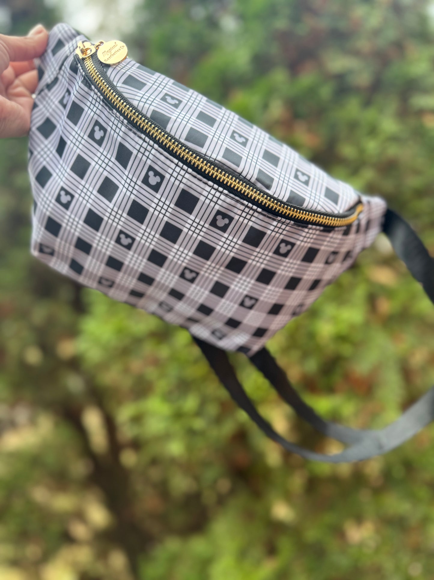 Timeless Monochrome Plaid Fanny/Belt Bag