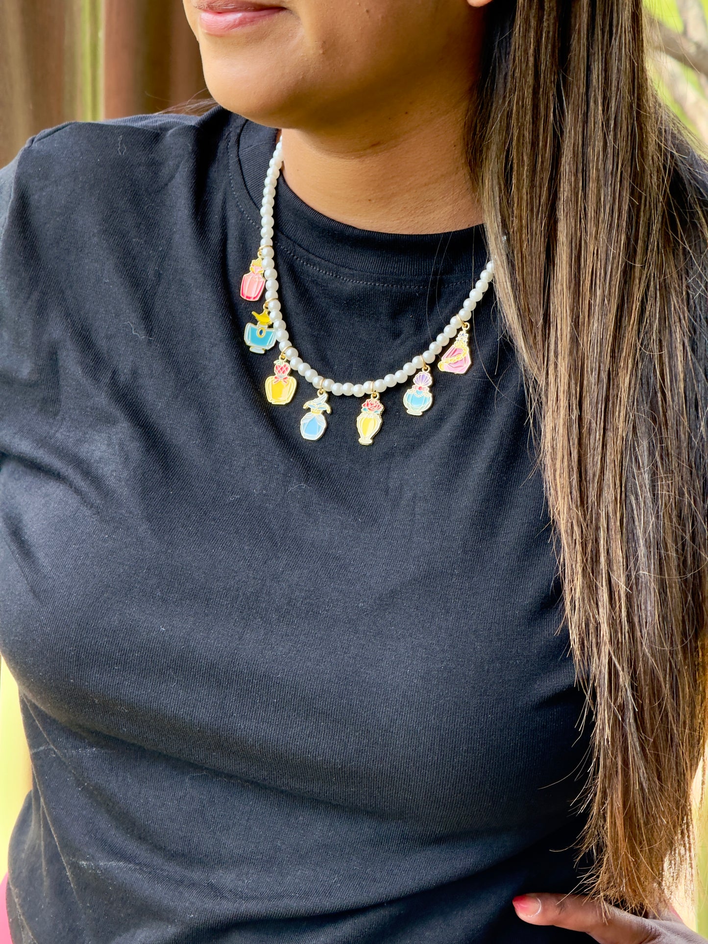 Princess Charm Pearl Necklace