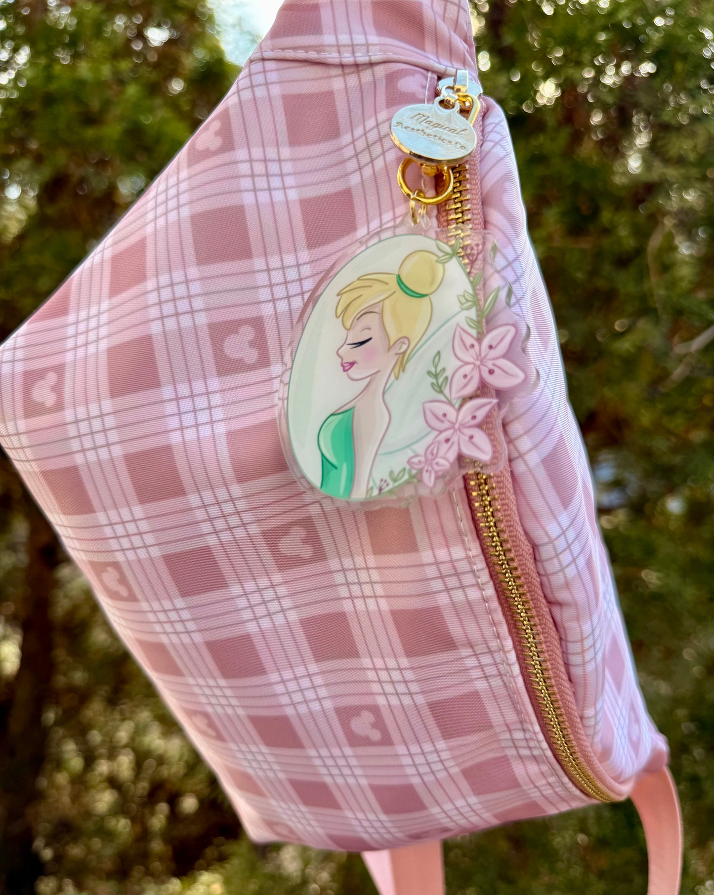 Floral Tink Bag Charm