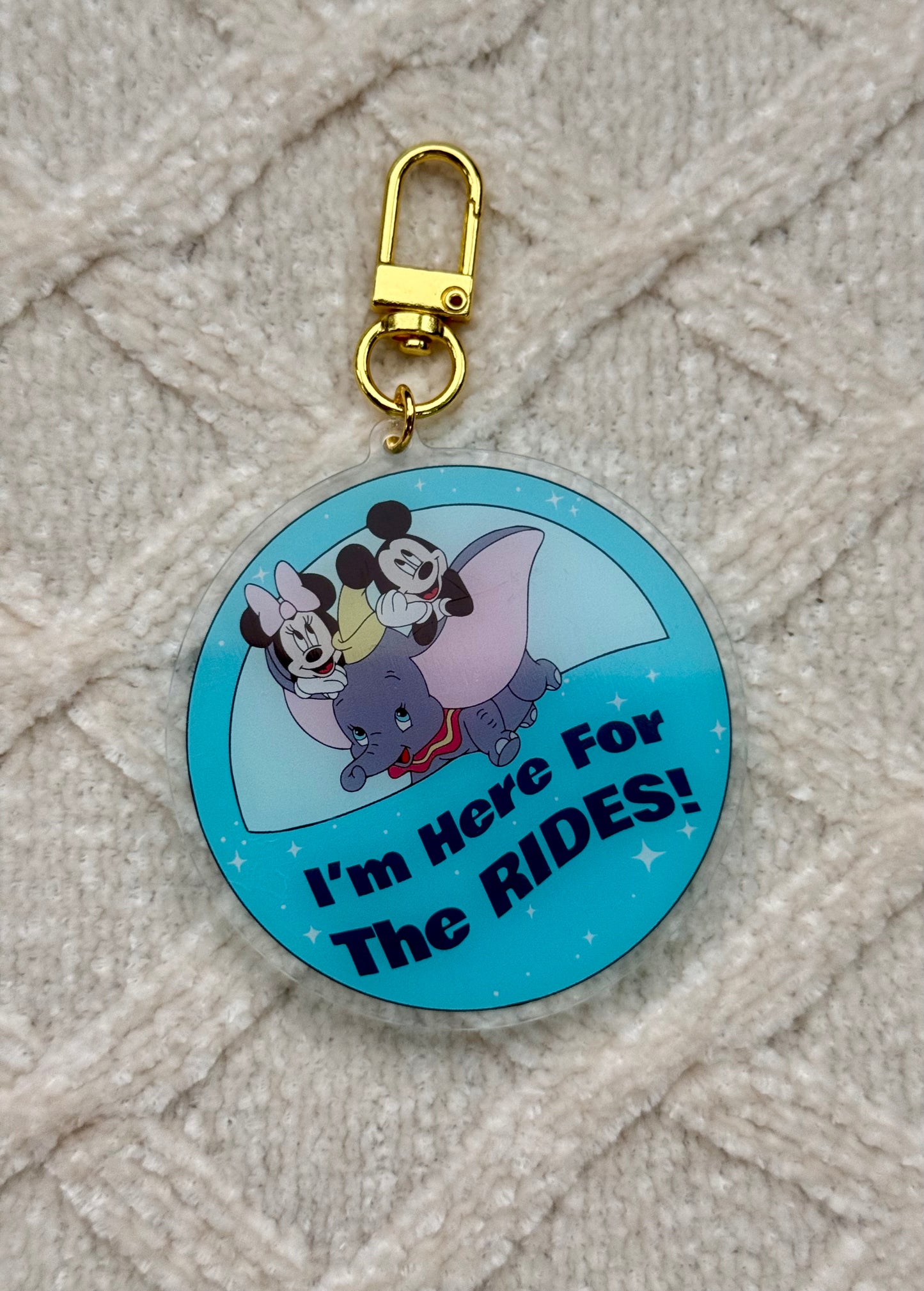 Here for the Rides Bag Charm