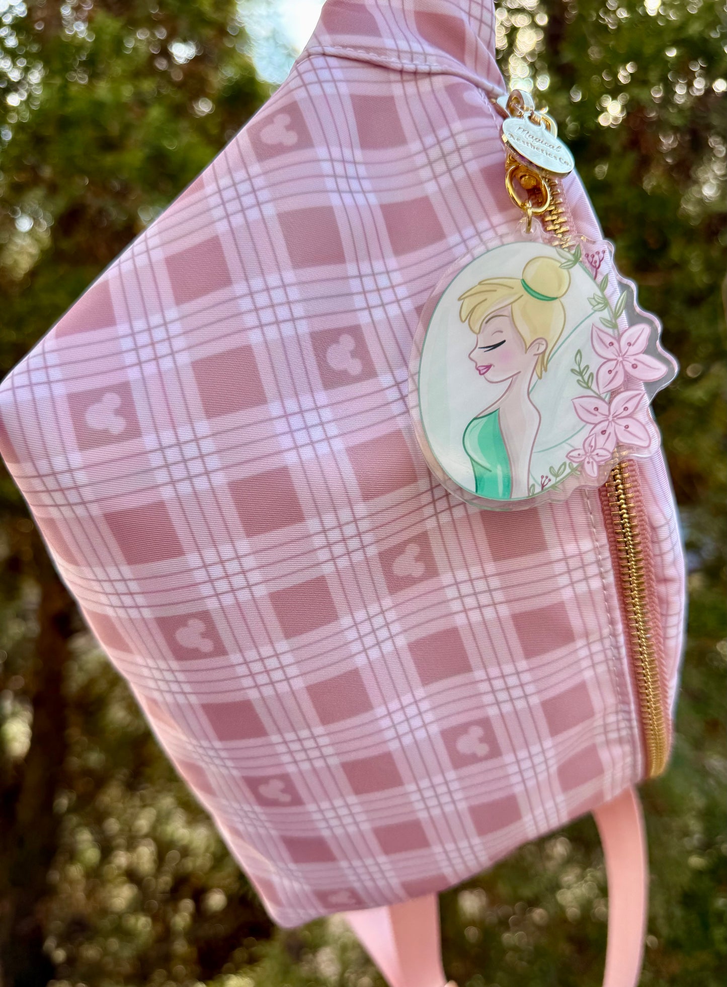 Floral Tink Bag Charm
