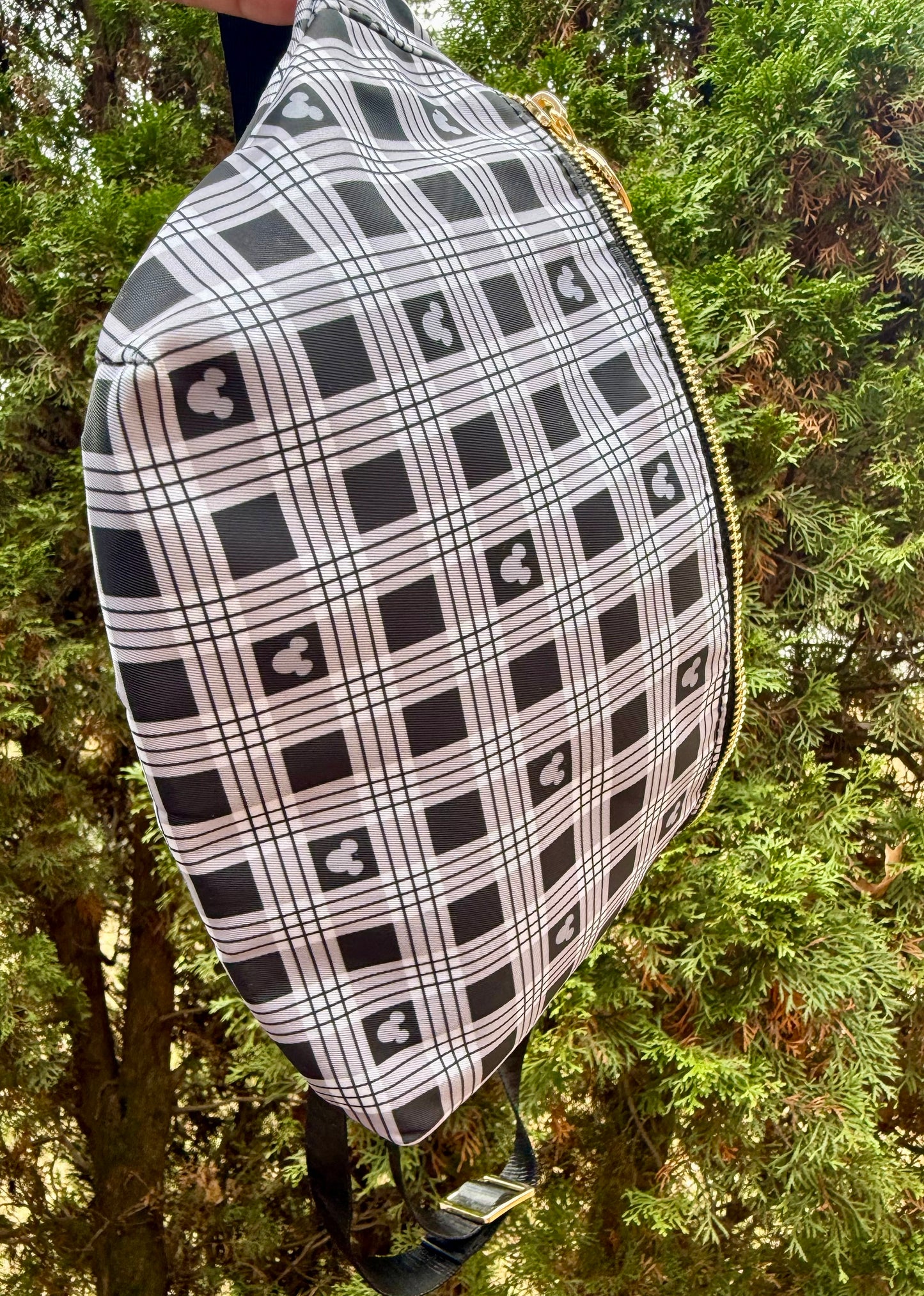 Timeless Monochrome Plaid Fanny/Belt Bag