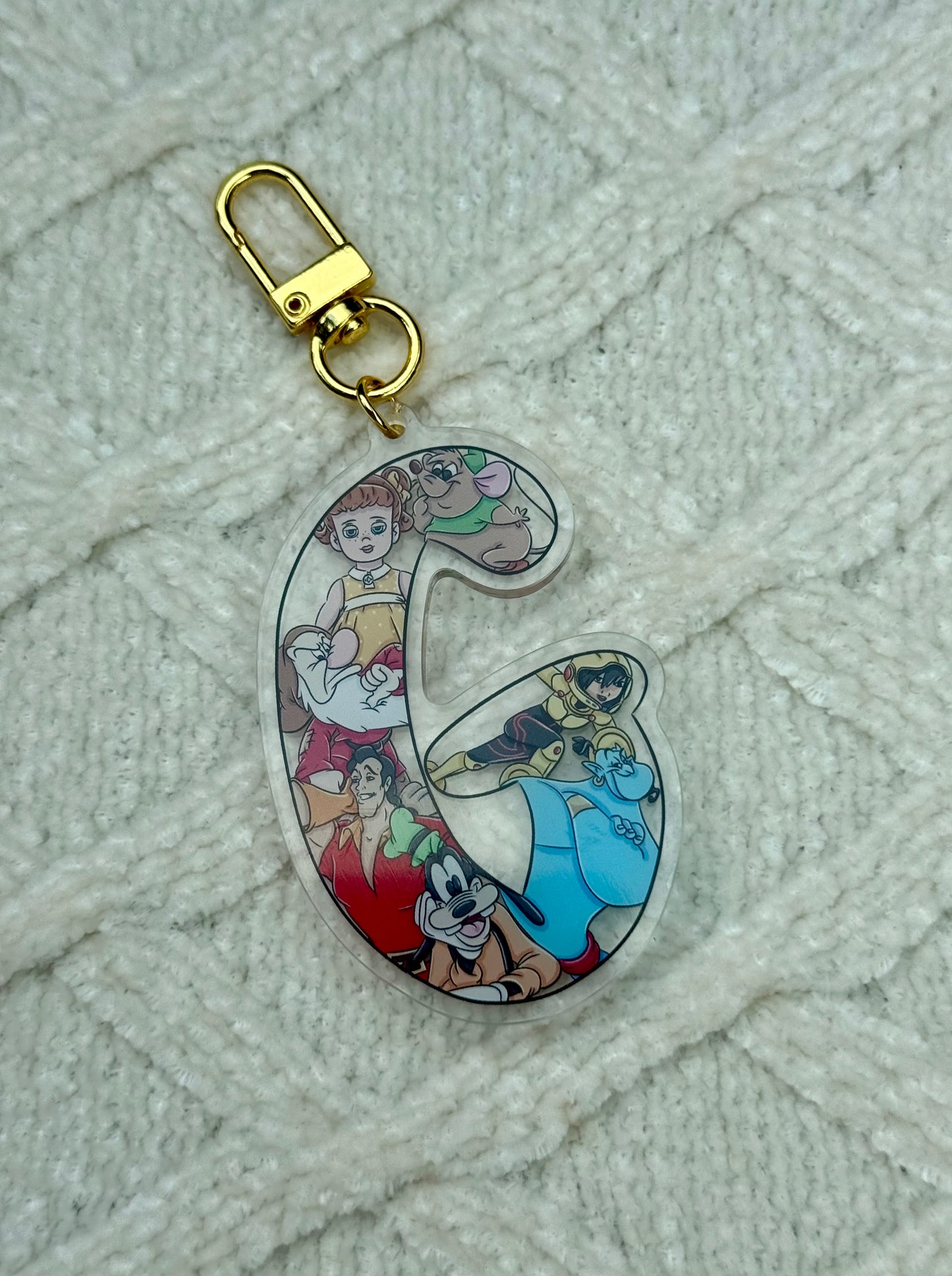 Initial Bag Charm