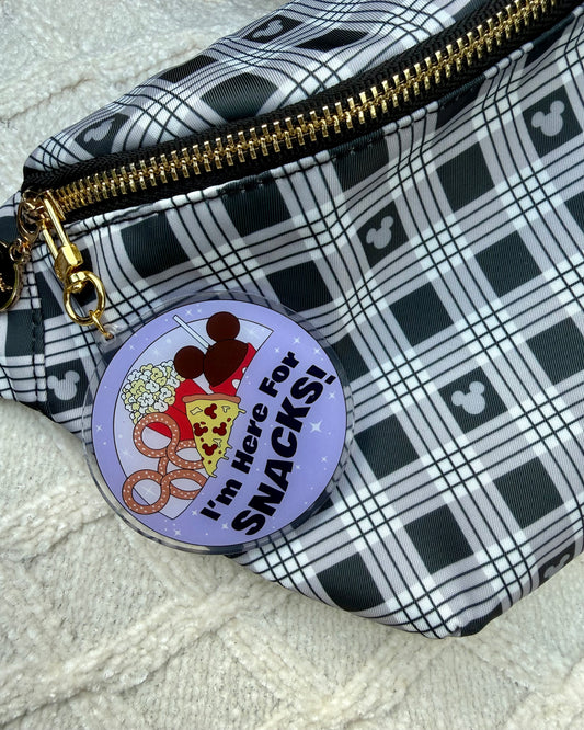 Here for the Snacks Bag Charm