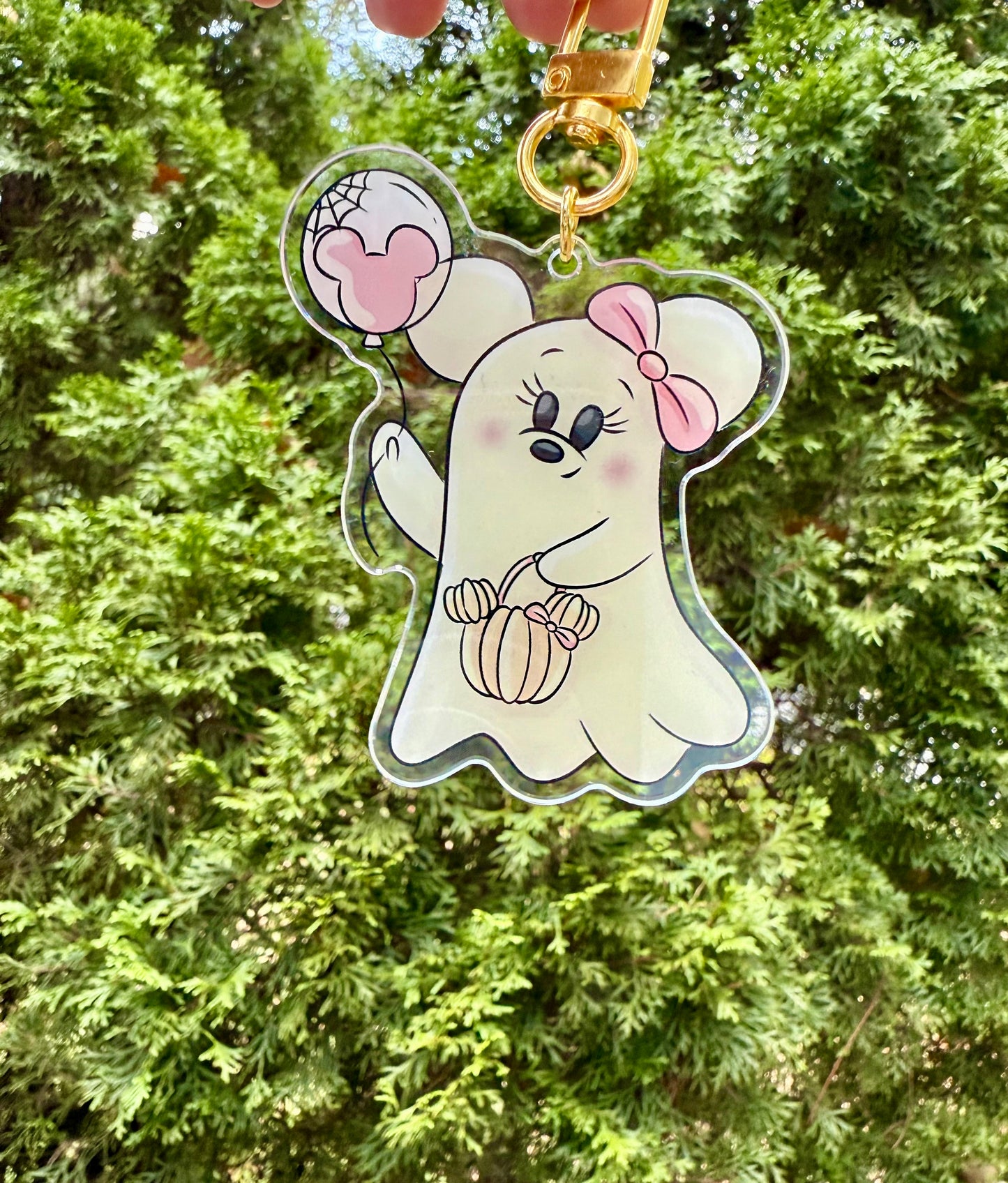 Ghost Mouse Bag Charm