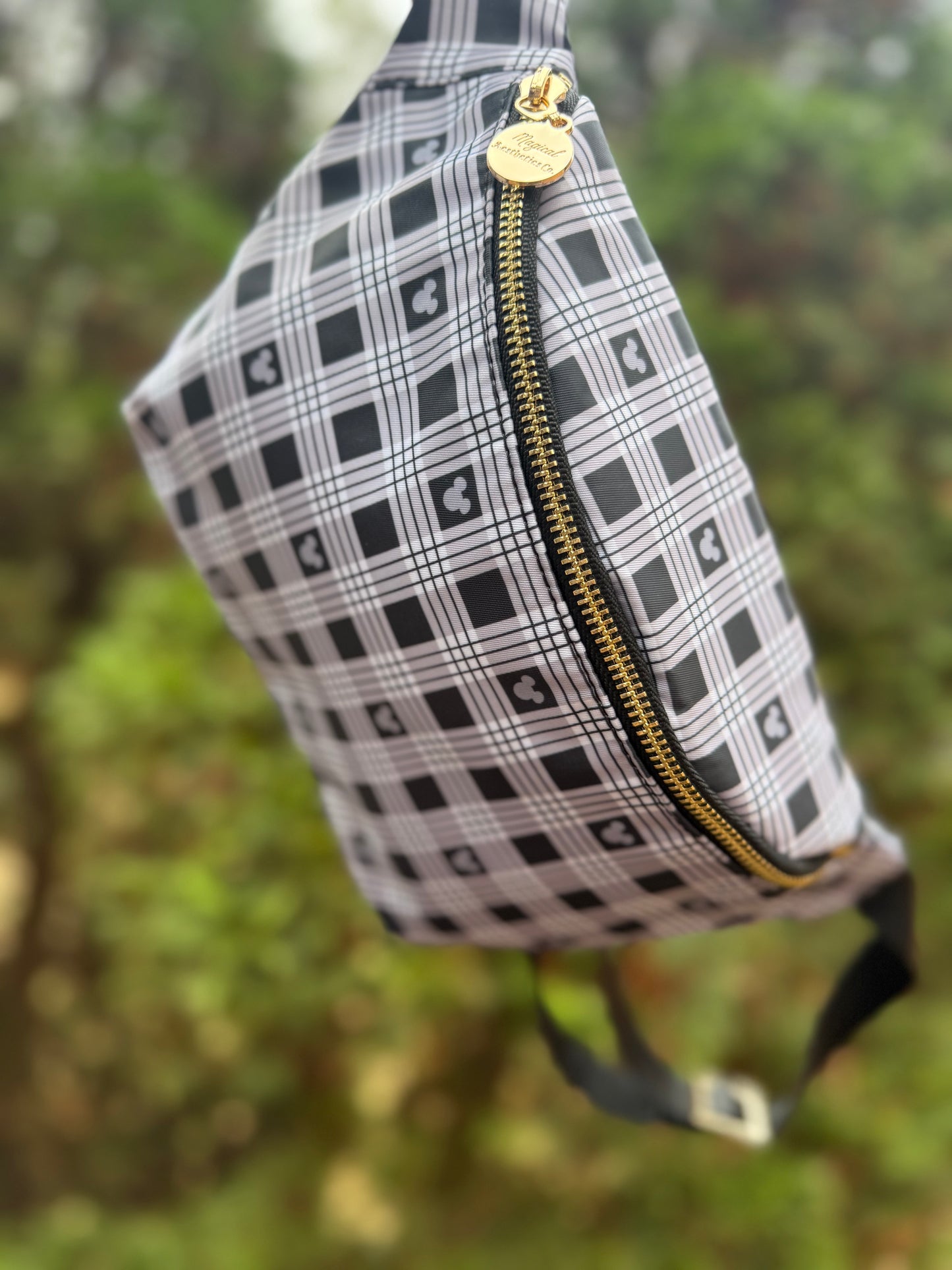 Timeless Monochrome Plaid Fanny/Belt Bag