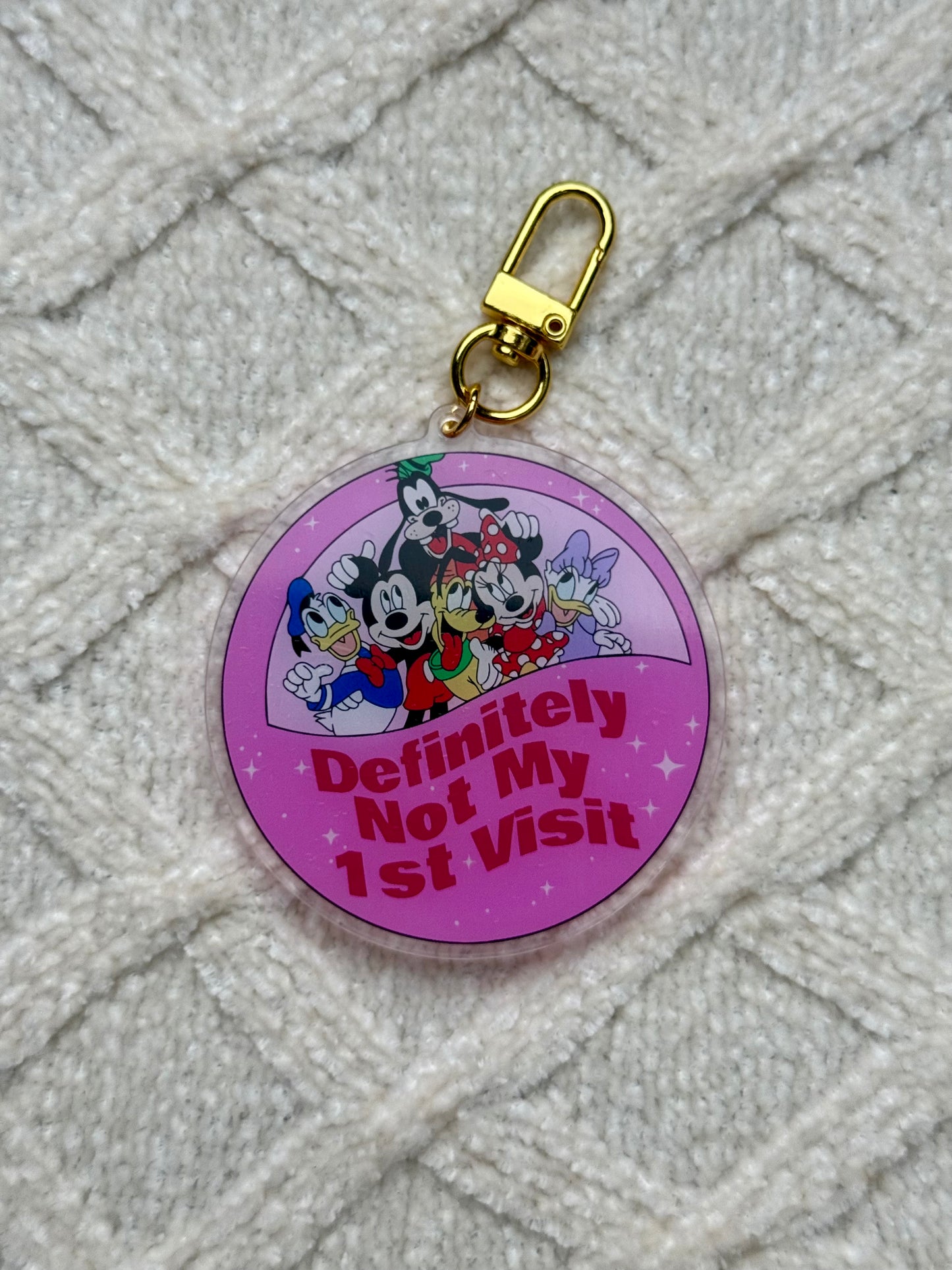 Not My First Visit Bag Charm
