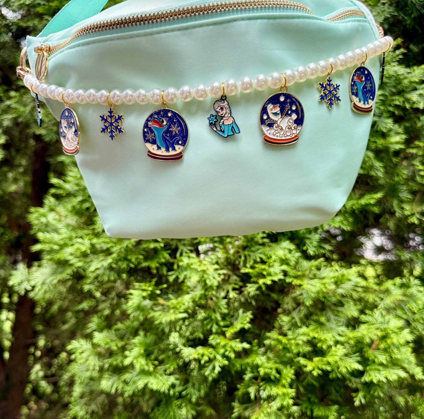 Frosted Fairytale Pearl Bag Chain