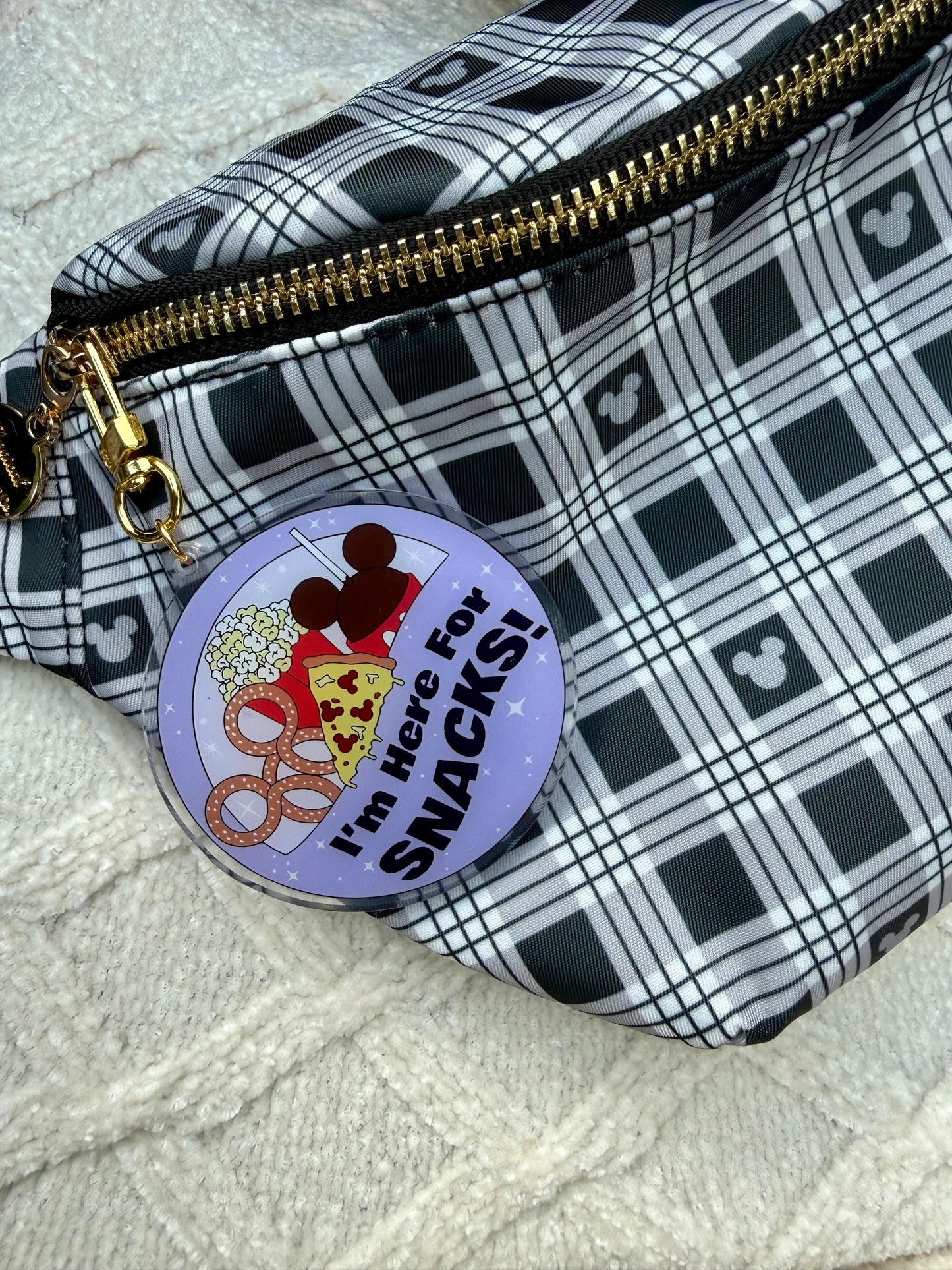 Here for the Snacks Bag Charm