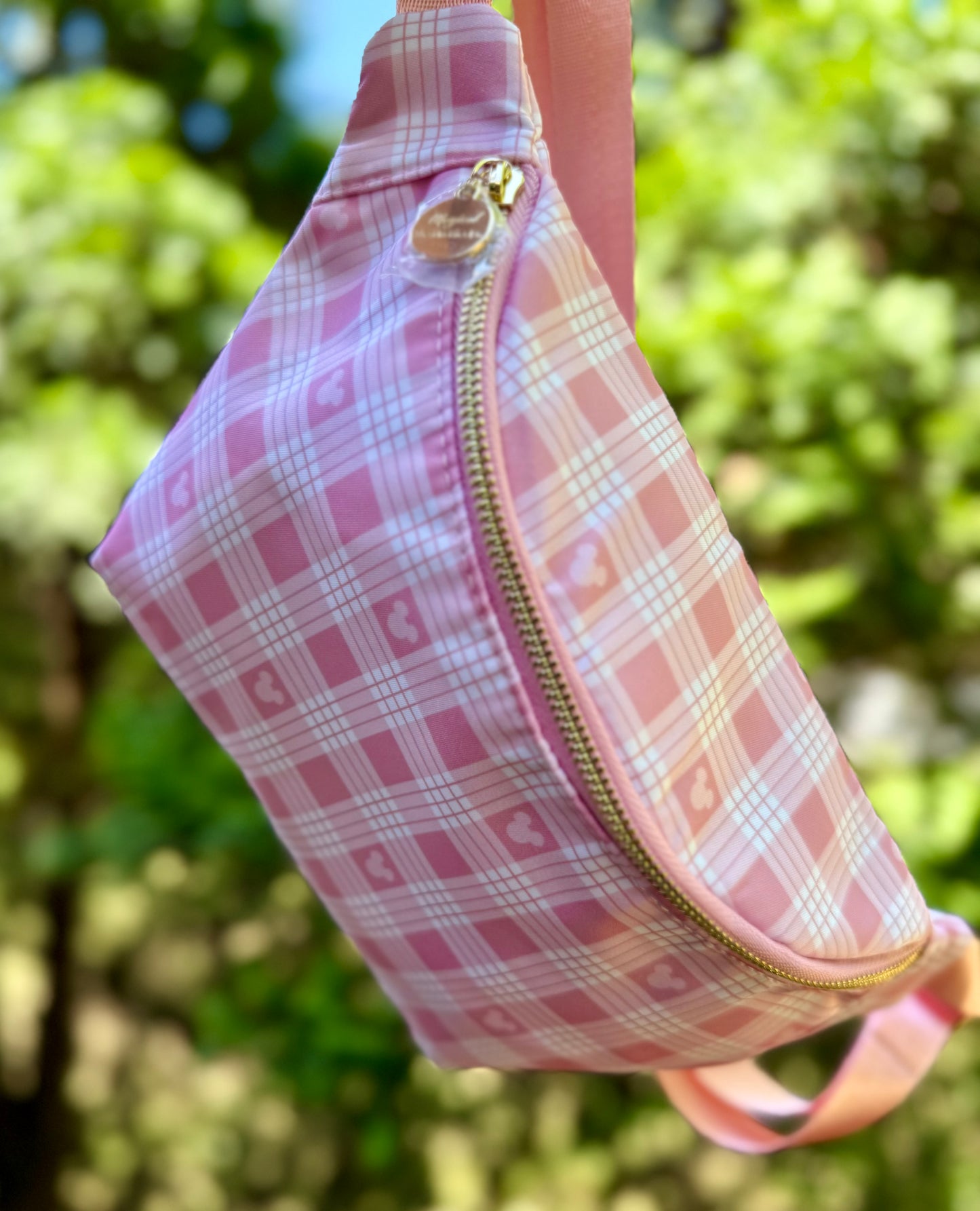 Enchanted Pink Plaid Fanny/Belt Bag