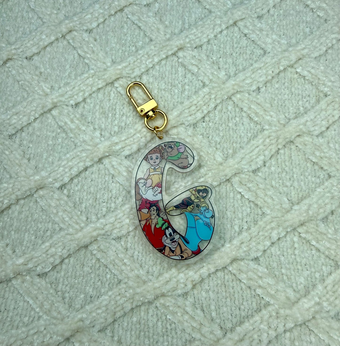 Initial Bag Charm