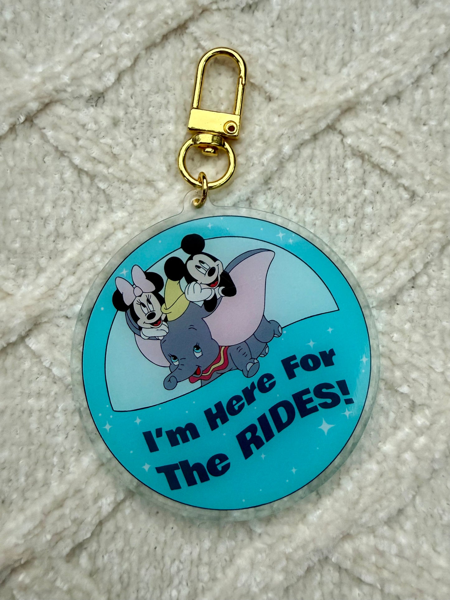 Here for the Rides Bag Charm