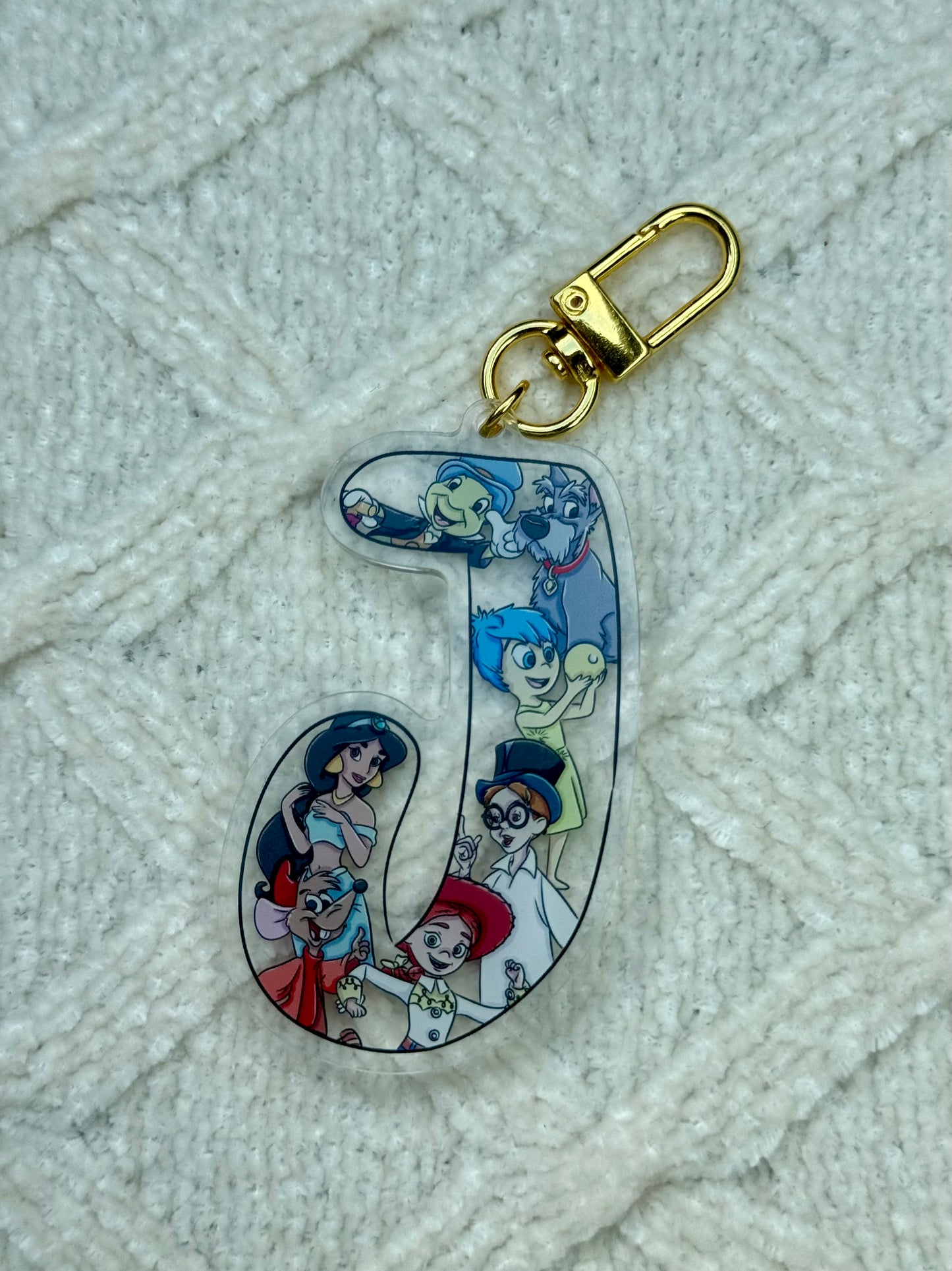 Initial Bag Charm