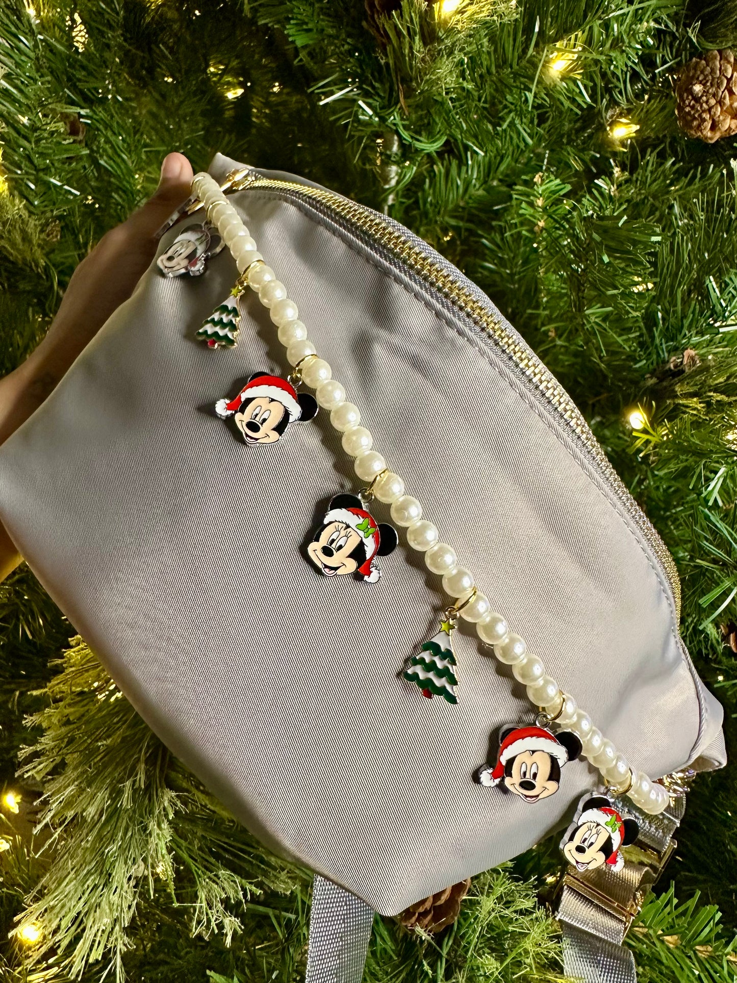 Yuletide Pearl Bag Chain